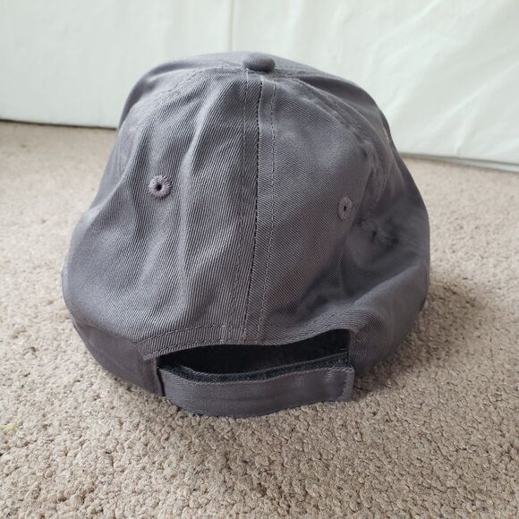 K-Products Coca-Cola Embroidered Gray 100% Cotton Adult Strapback Hat Cap - Picture 2 of 4